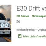 E30 Drift Ve Modifiye Simulator APK indir